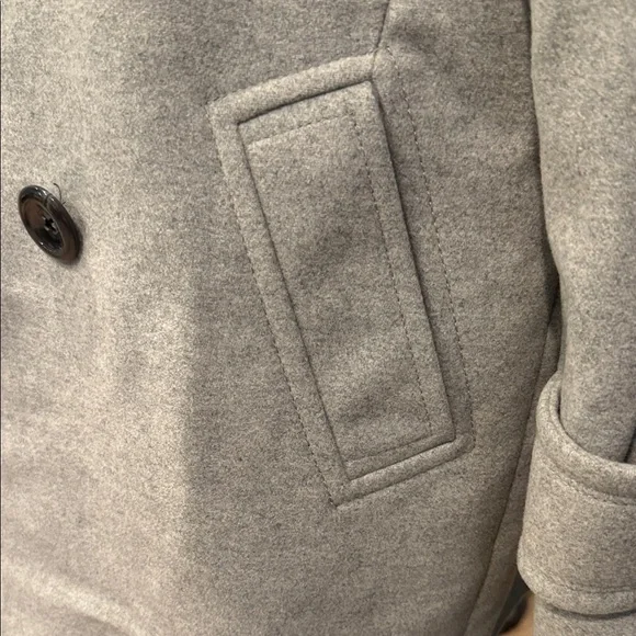 Banana Republic Women's Gray Pea Coat - Picture 6 of 6